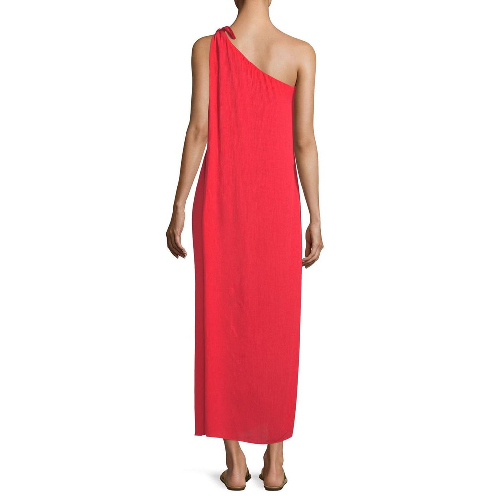 Mara Hoffman One Shoulder Camilla Cover-Up Dress Red /M - Picture 2 of 9